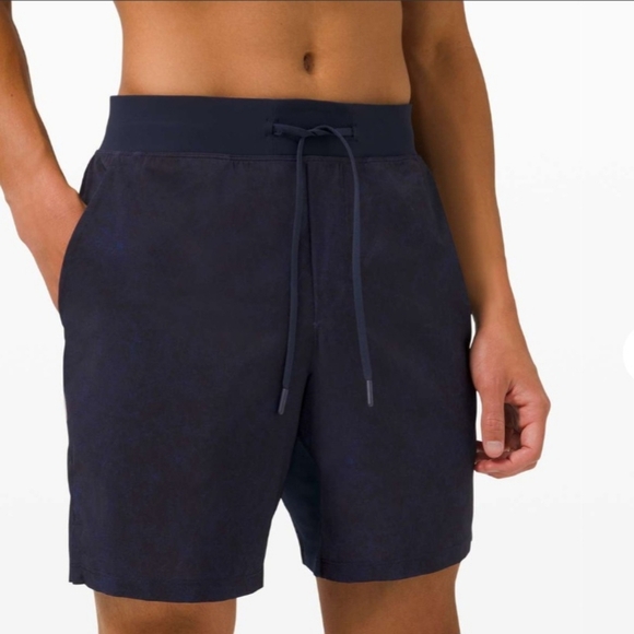 Lululemon T.H.E. Short 7" *LinerlessGravel Dust True Navy Multi Size Large - Picture 1 of 14